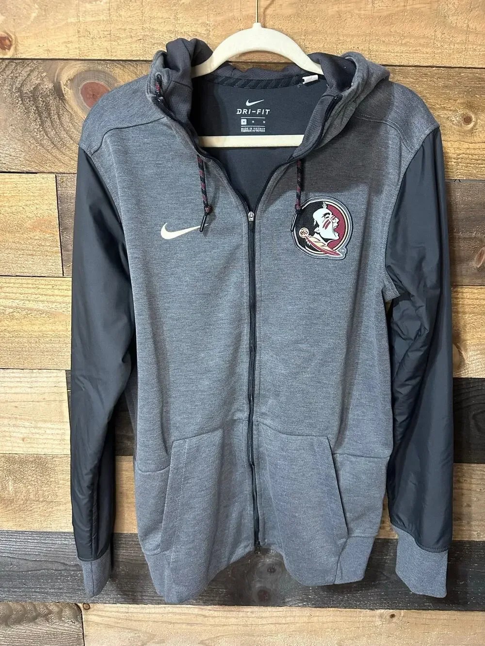 NIKE Florida State Seminoles FSU Men’s Full Zip Hoodie Jacket Size M EUC